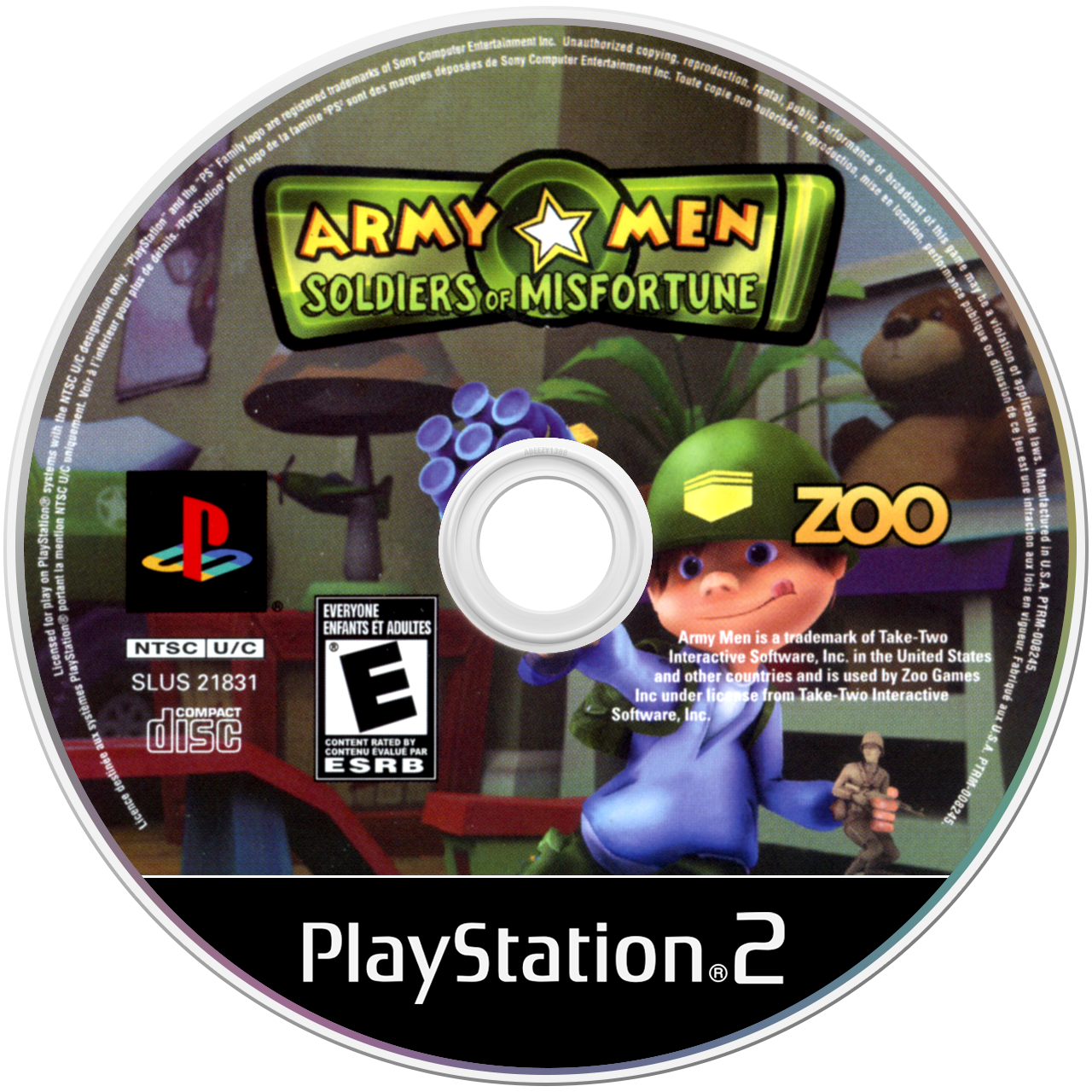 Army Men Soldiers of Misfortune media 4 for Playstation 2
